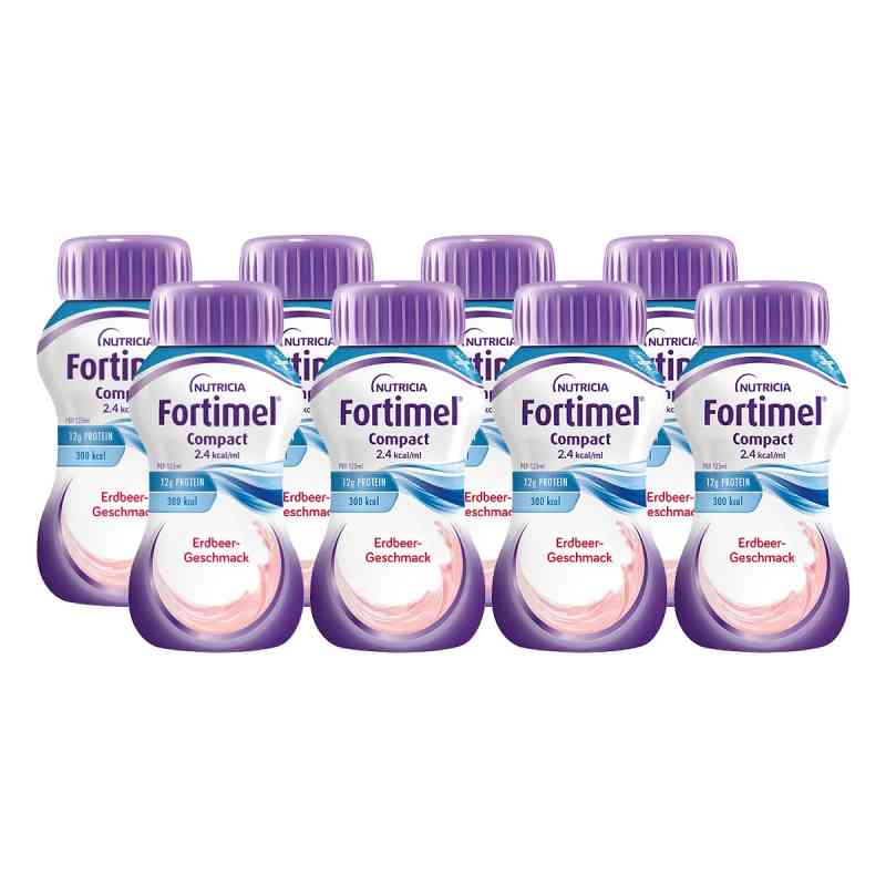 Fortimel Compact 2.4 Erdbeergeschmack 8X4X125 ml von Danone Deutschland GmbH PZN 10743535