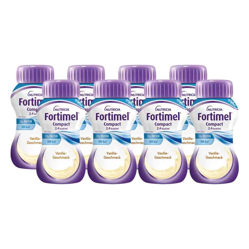 Fortimel Compact 2.4 Vanillegeschmack 8X4X125 ml von Danone Deutschland GmbH PZN 10743558