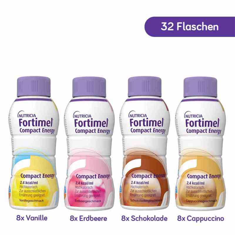 Fortimel Compact Energy Mischkarton 8X4X300 ml von Danone Deutschland GmbH PZN 15817126