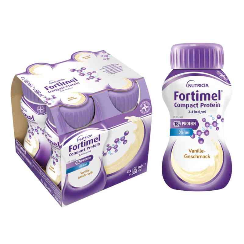 Fortimel Compact Protein 2.4 Kcal Vanille 8X4X125 ml von Danone Deutschland GmbH PZN 19490610