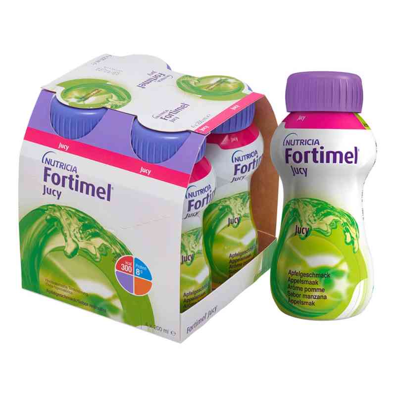 Fortimel Jucy Apfelgeschmack 4X200 ml von Danone Deutschland GmbH PZN 01124862