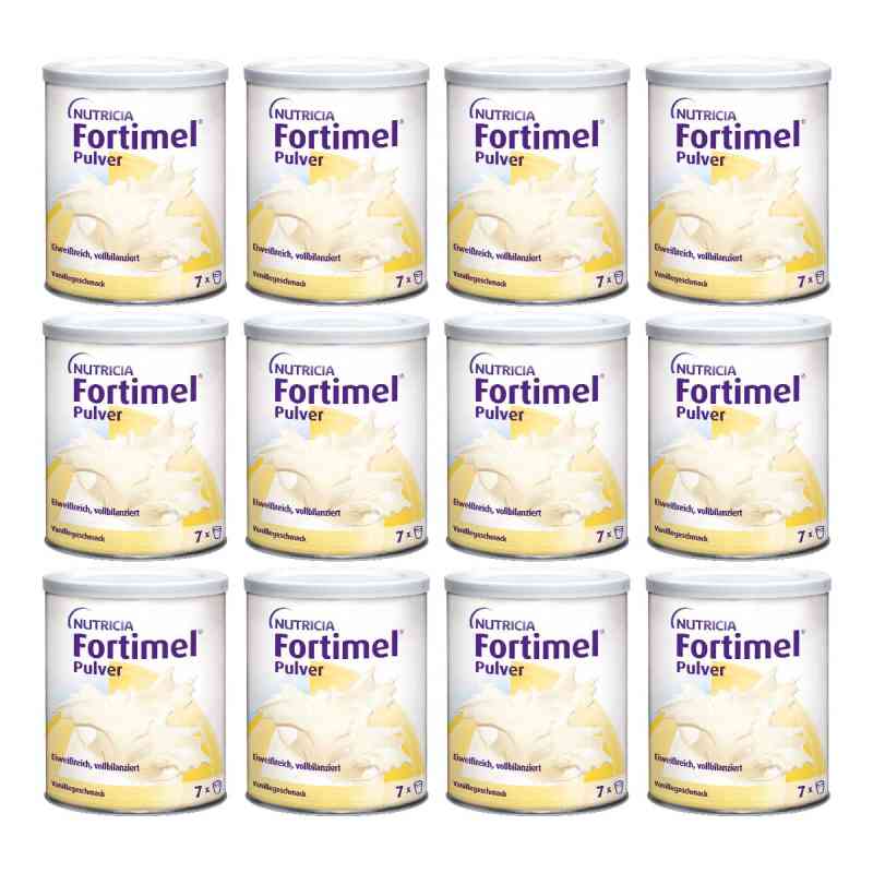 Fortimel Pulver Vanillegeschmack 12X335 g von Danone Deutschland GmbH PZN 09477175