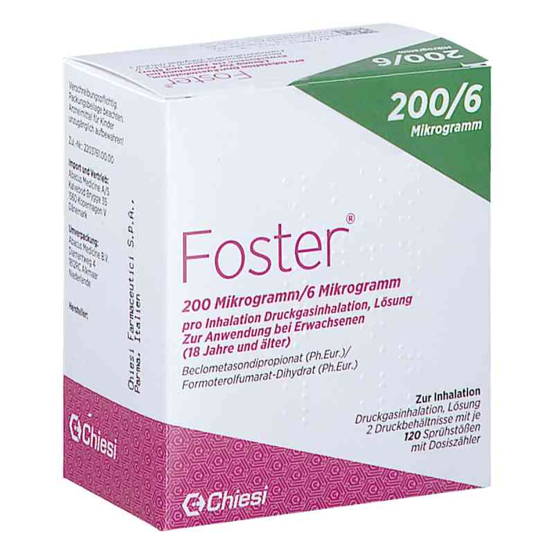 Foster 200/6 Μg 120 Hub Dosieraerosol 2 stk online kaufen