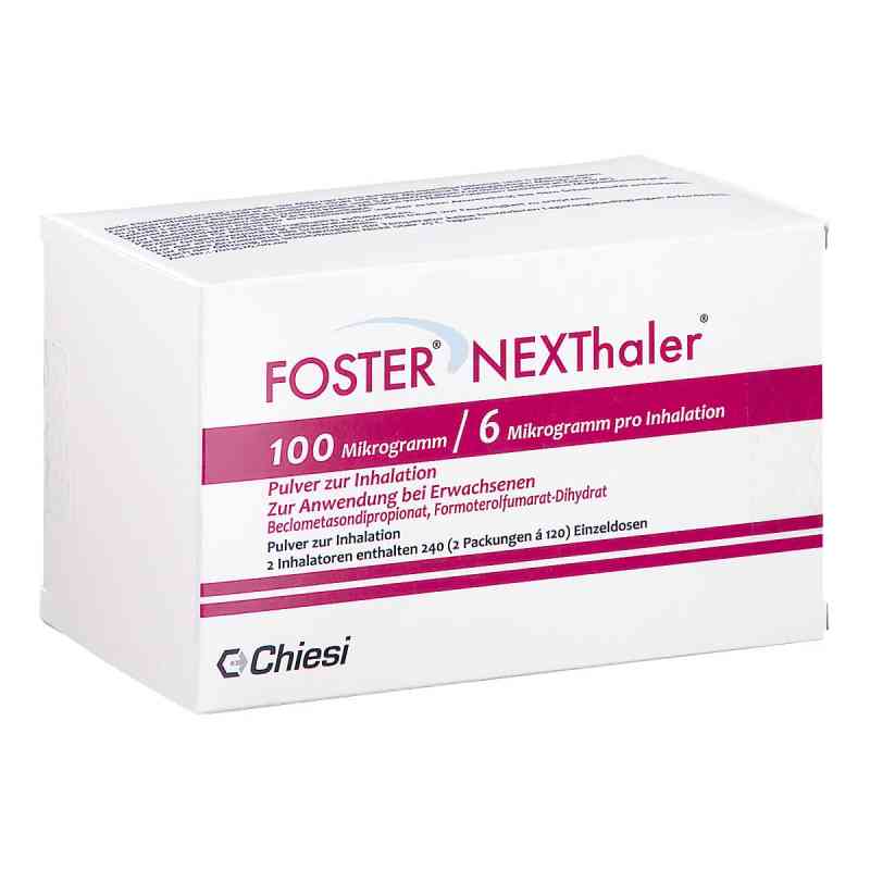 Foster Nexthaler 100/6 Μg 120 Ed Inhalationspulver 2 stk von Abacus Medicine A/S PZN 17184607