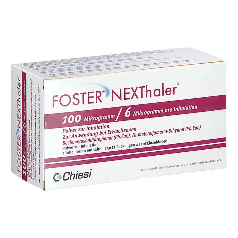 Foster Nexthaler 100/6 Μg 120 Ed Inhalationspulver 2 stk von CC Pharma GmbH PZN 18405476