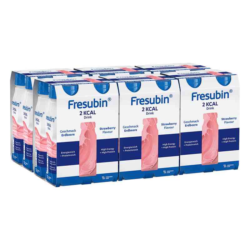 Fresubin 2 Kcal Drink Erdbeere 24X200 ml von Fresenius Kabi Deutschland GmbH PZN 19222766