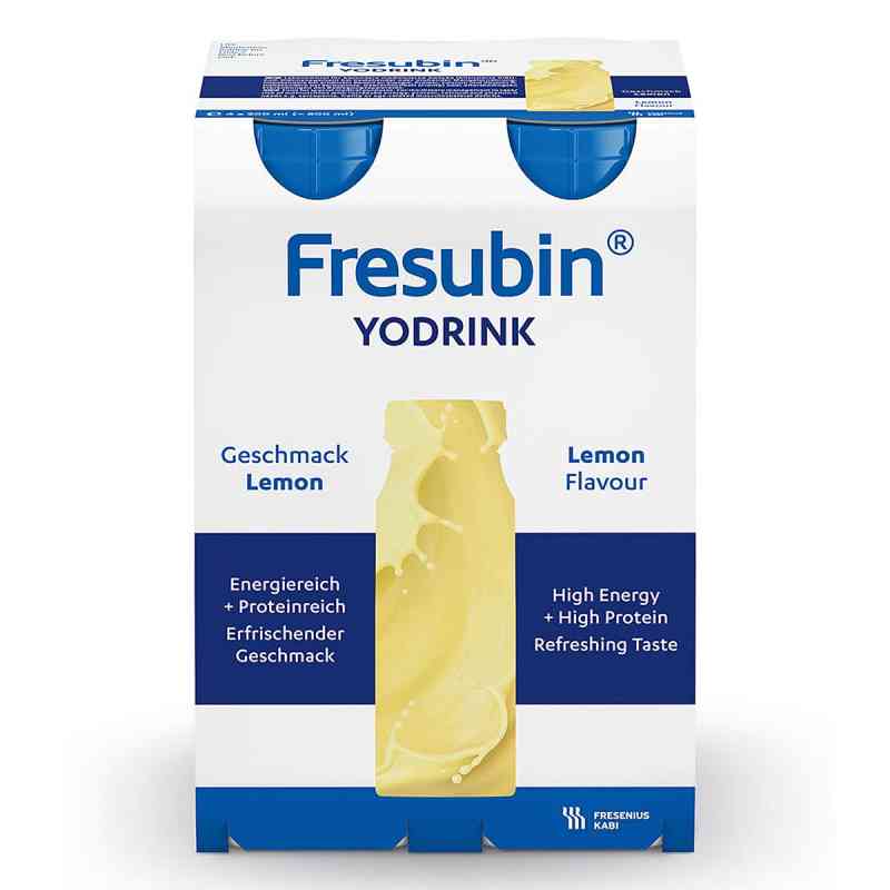 Fresubin Yodrink Lemon | Trinknahrung mit Eiweiß 4X200 ml von Fresenius Kabi Deutschland GmbH PZN 12442358