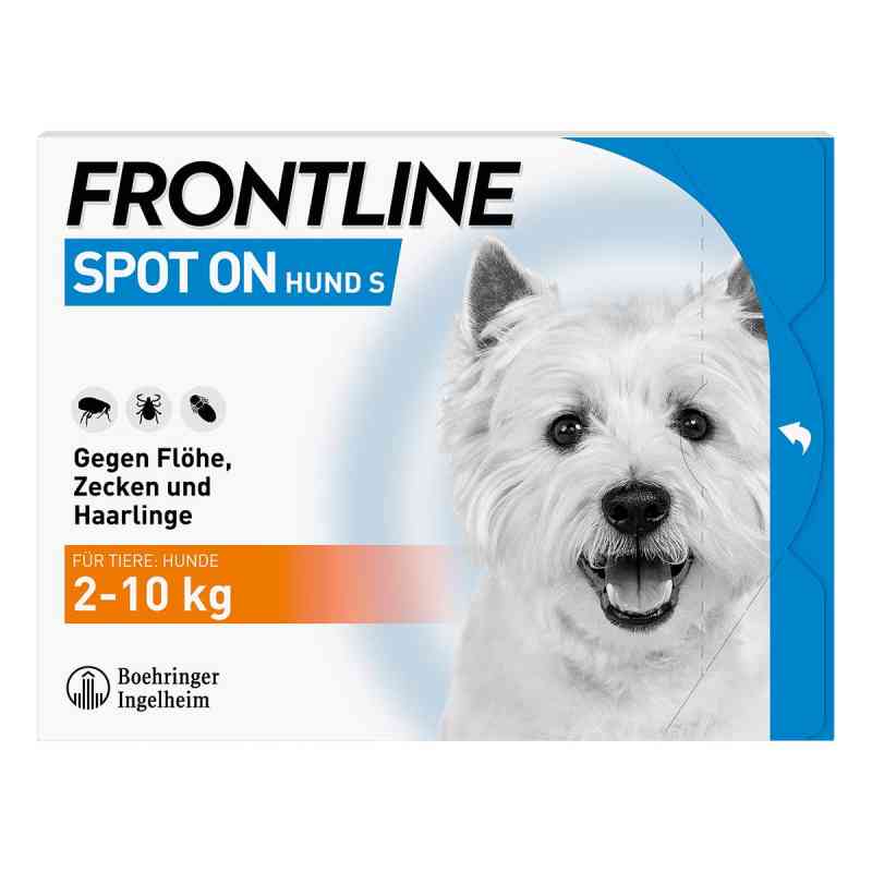 Frontline Spot On Hund S (2-10 kg) gegen Zecken, Flöhe, Haarling 3 stk von Boehringer Ingelheim VETMEDICA G PZN 00662876