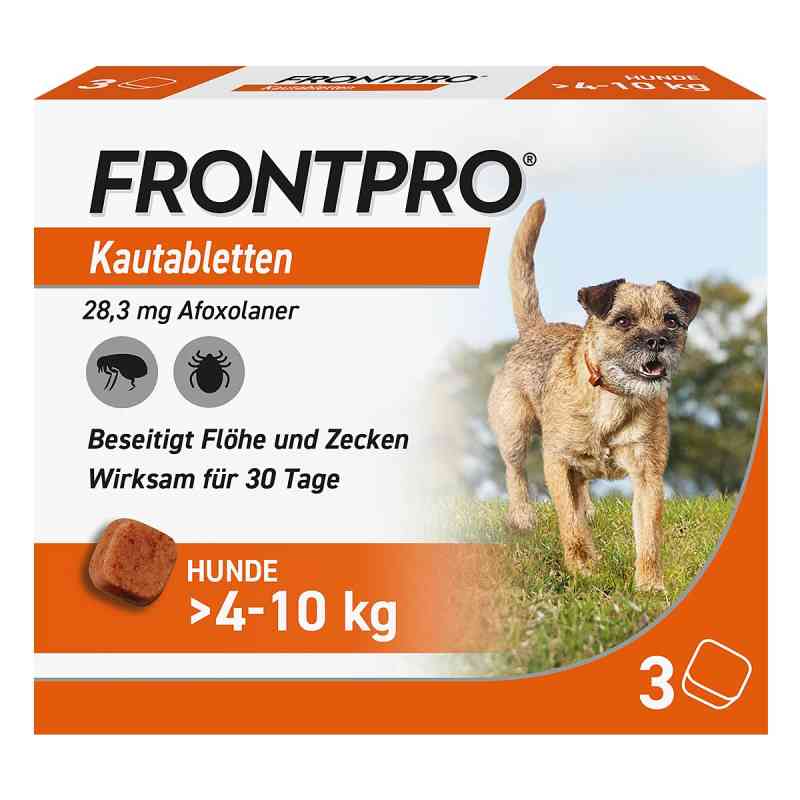 FRONTPRO Kautabletten für Hunde 4-10 kg 3 stk von Boehringer Ingelheim VETMEDICA GmbH PZN 18654280