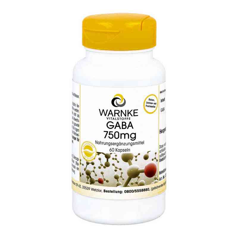 Gaba 750 mg Kapseln 60 stk von Warnke Vitalstoffe GmbH PZN 12343596