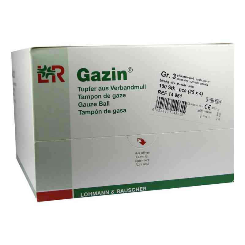 Gazin Tupfer pflaum.steril 2+2 Schutzr.o.r.k.f. 100 stk von Lohmann & Rauscher GmbH & Co.KG PZN 01237595