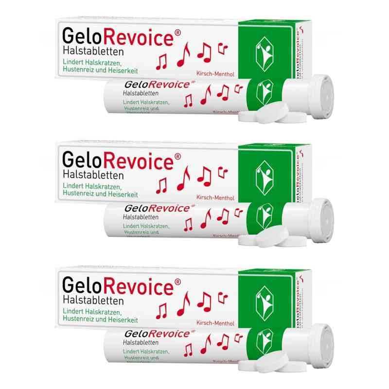 GeloRevoice Halstabletten Kirsch-Menthol Lutschtabletten 3x20 stk von G. Pohl-Boskamp GmbH & Co. KG PZN 08102237