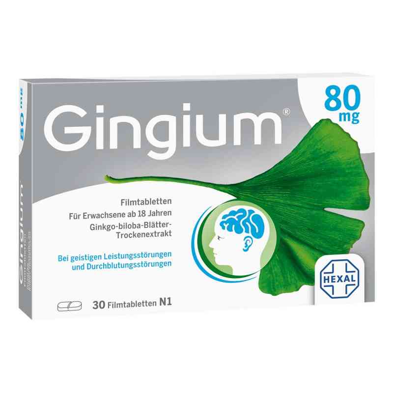 Gingium® 80 mg Filmtabletten 30 stk von Hexal AG PZN 14171136