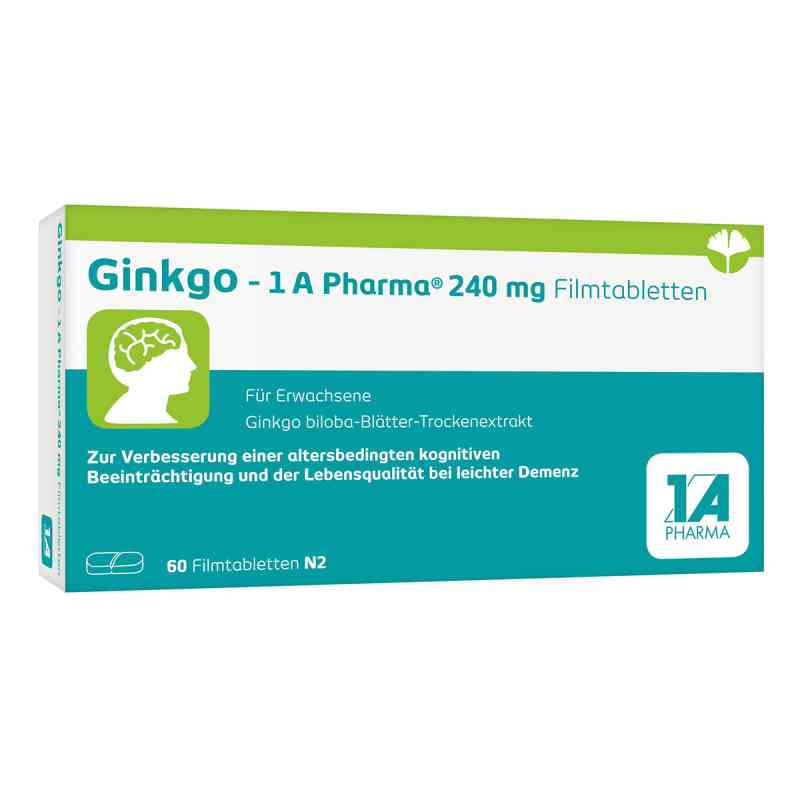 Ginkgo - 1 A Pharma® 240 mg Filmtabletten 60 stk von 1 A Pharma GmbH PZN 14128896
