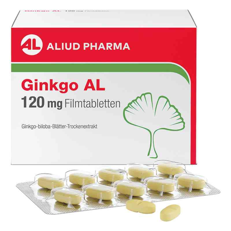 Ginkgo AL 120 mg Filmtabletten 120 stk von ALIUD Pharma GmbH PZN 06565163