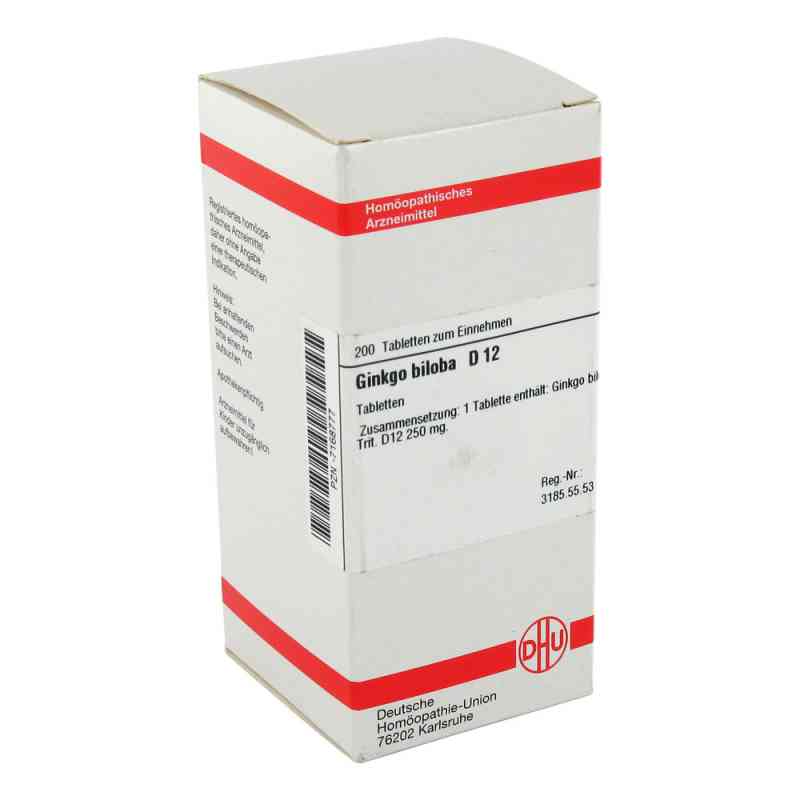 Ginkgo Biloba D12 Tabletten 200 stk von DHU-Arzneimittel GmbH & Co. KG PZN 07168777