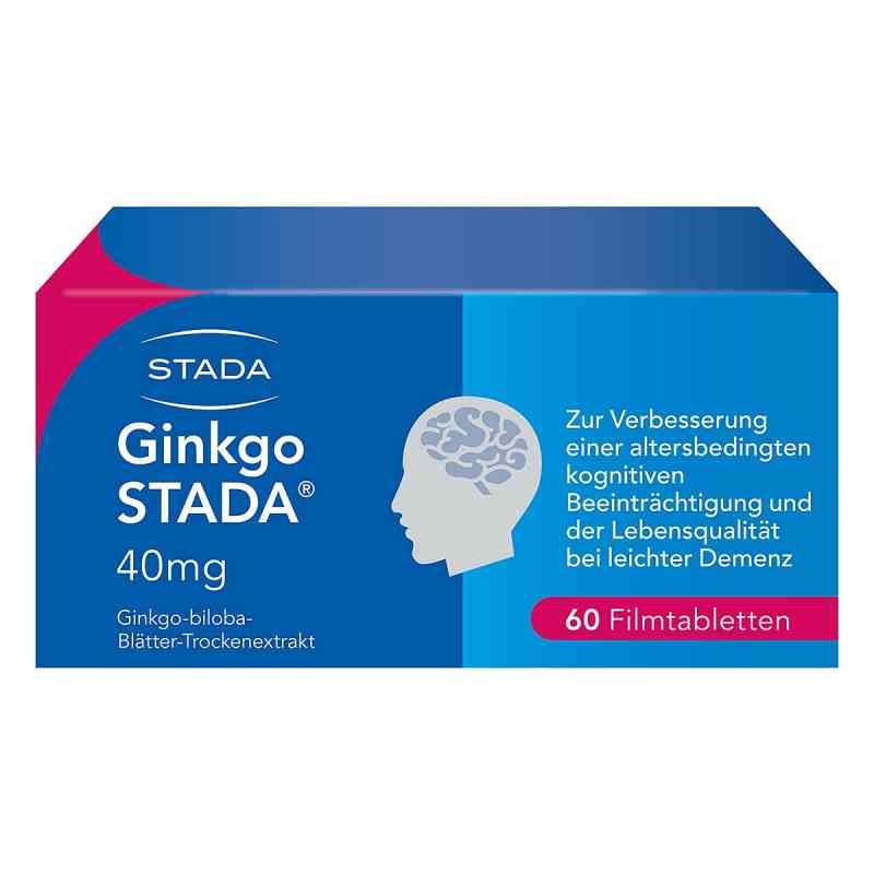 Ginkgo Biloba STADA 40MG FTA bei Gedächtnis- und Konzentrationss 60 stk von STADA Consumer Health Deutschlan PZN 11654265