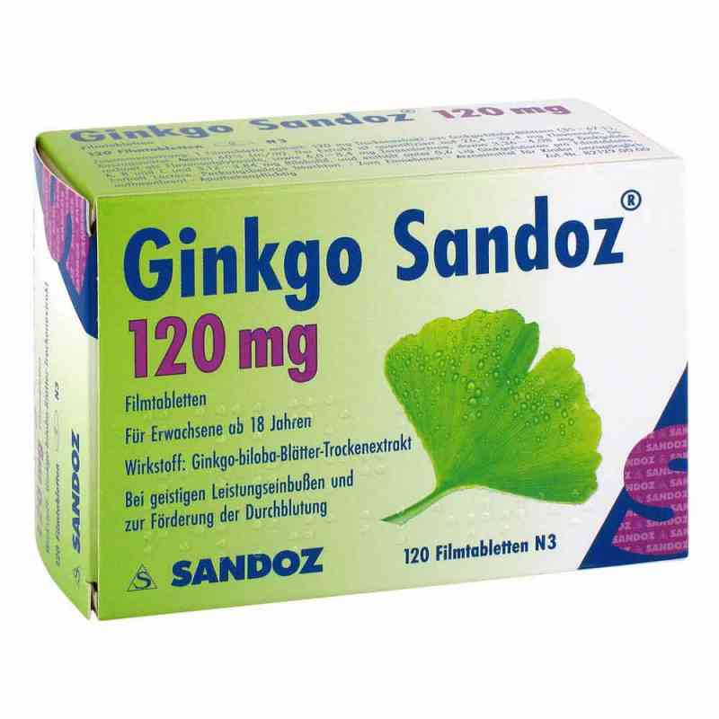 Ginkgo Sandoz 120 Mg Filmtabletten 120 stk von Hexal AG PZN 01684012