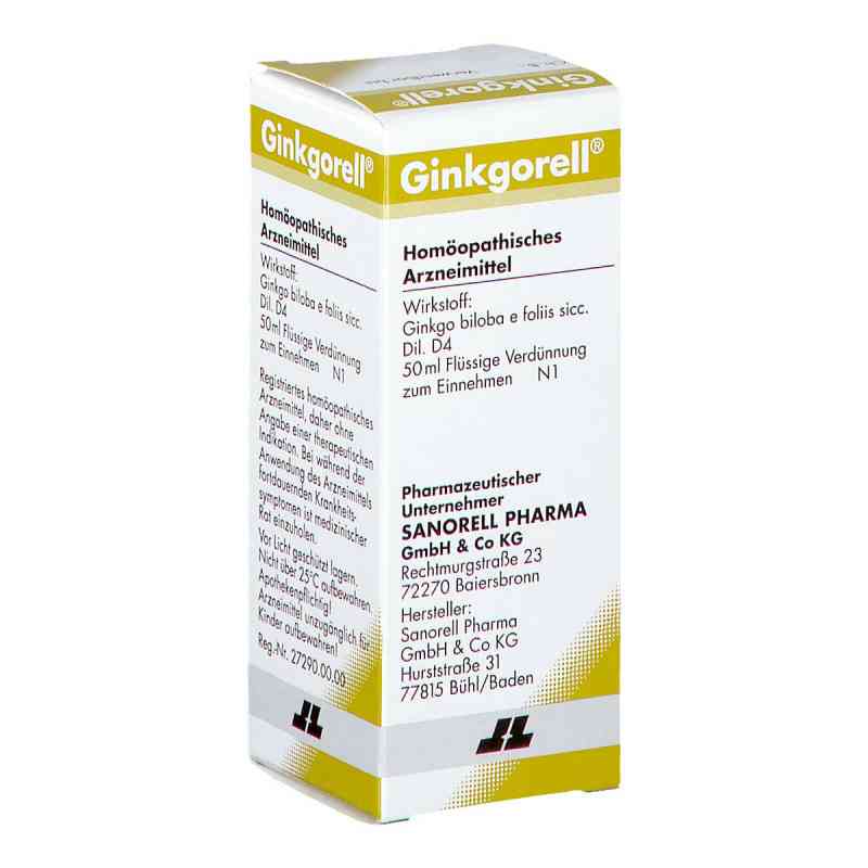 Ginkgorell Tropfen 50 ml von Sanorell Pharma GmbH PZN 04660006