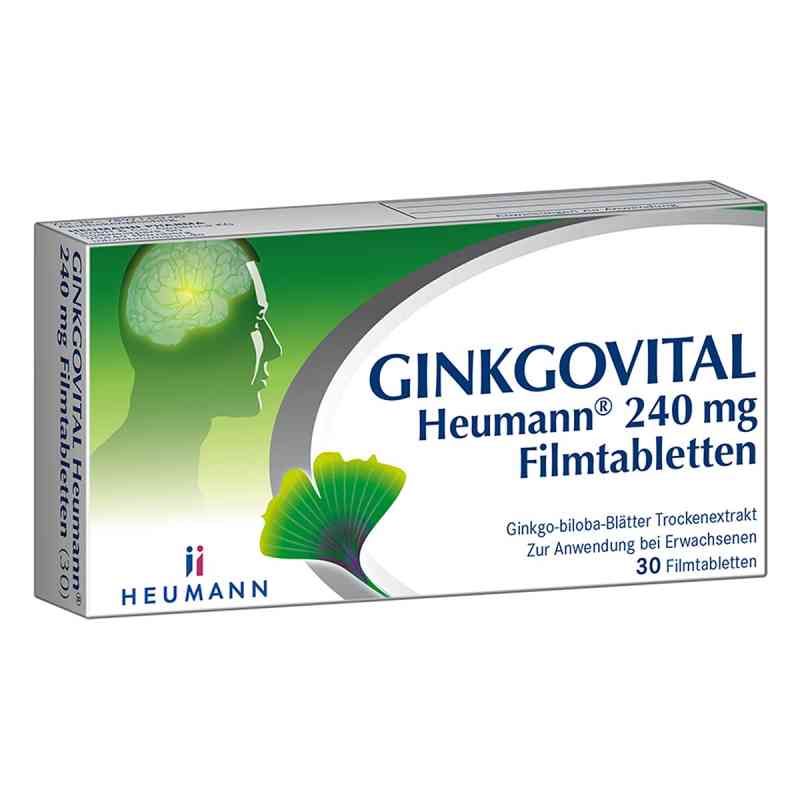 GINKGOVITAL Heumann 240 mg Filmtabletten 30 stk von HEUMANN PHARMA GmbH & Co. Generica KG PZN 11526260