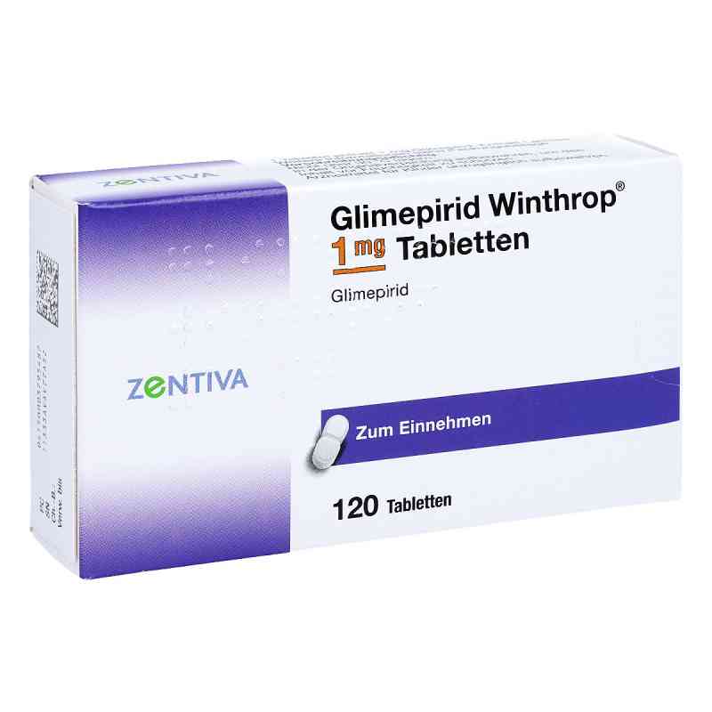 Glimepirid Winthrop 1mg 120 stk von Zentiva Pharma GmbH PZN 00379548