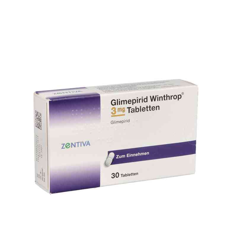 Glimepirid Winthrop 3mg 30 stk von Zentiva Pharma GmbH PZN 00379577