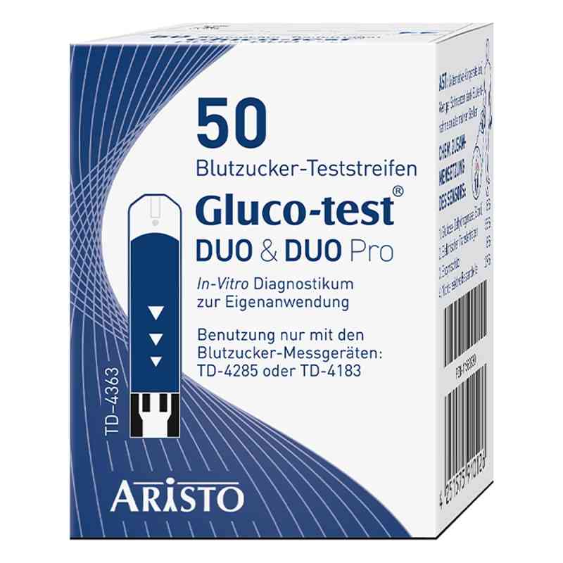 Gluco Test Duo Teststreifen 50 stk von Aristo Pharma GmbH PZN 11563930