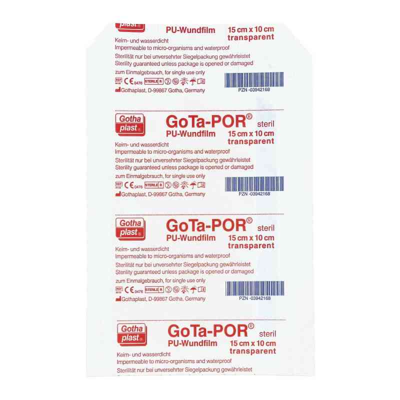 Gota-por Pu Wundfilm 15x10 cm steril Pflaster 1 stk von Gothaplast GmbH PZN 03942168