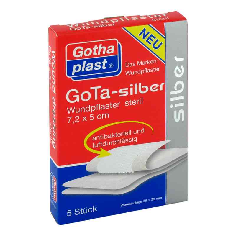 Gota Silber Wundpflaster 5x7,2 cm steril 5 stk von Gothaplast GmbH PZN 07022967