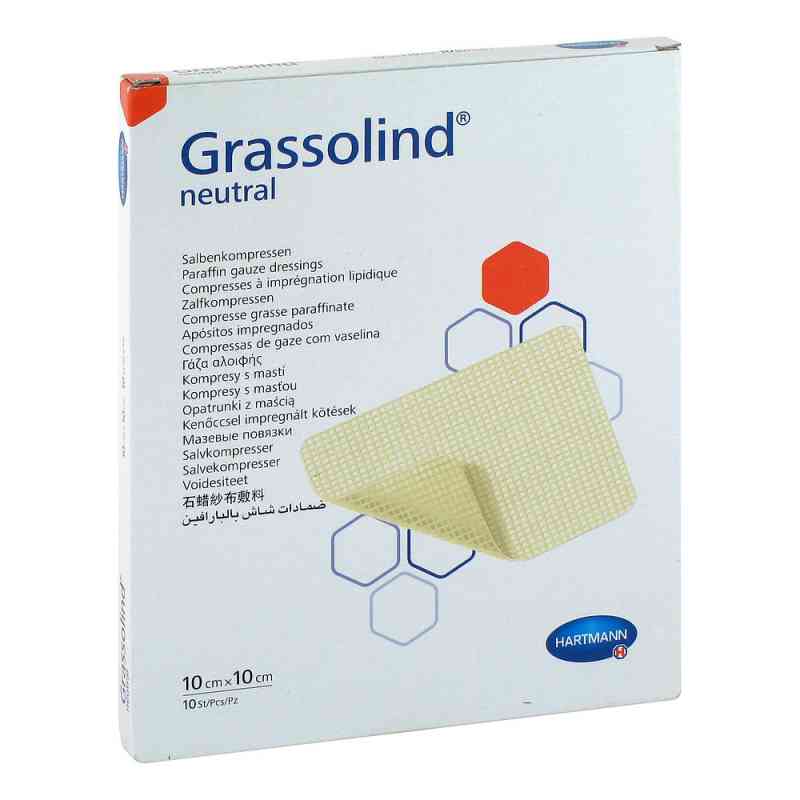 Grassolind Salbenkompresse 10x10 cm steril 10 stk von B2B Medical GmbH PZN 12892541
