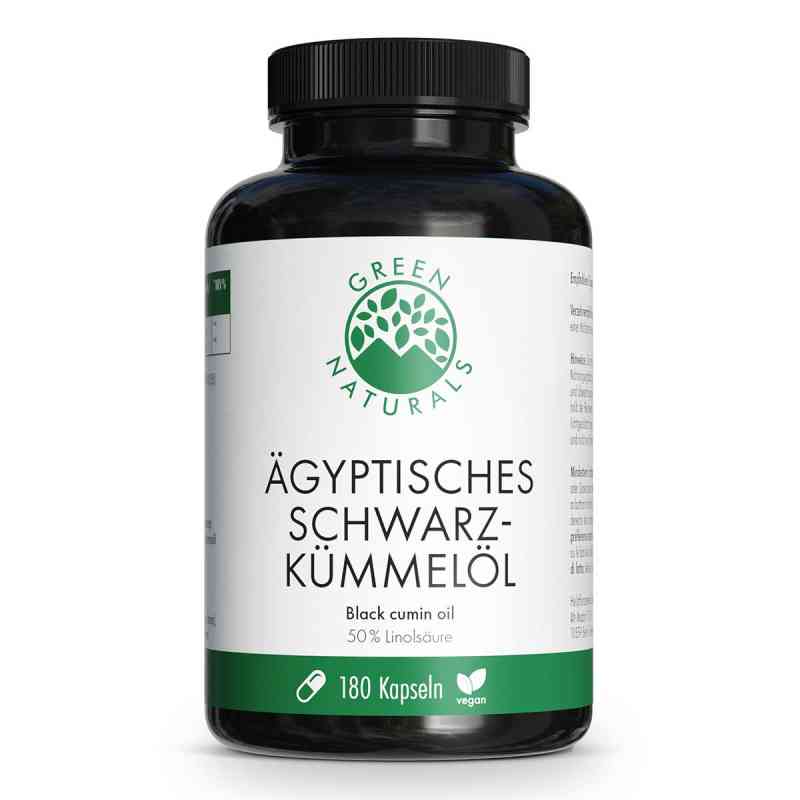 Green Naturals ägyptisches Schwarzkümmelöl Kapseln 180 stk von Heilpflanzenwohl GmbH PZN 19403338