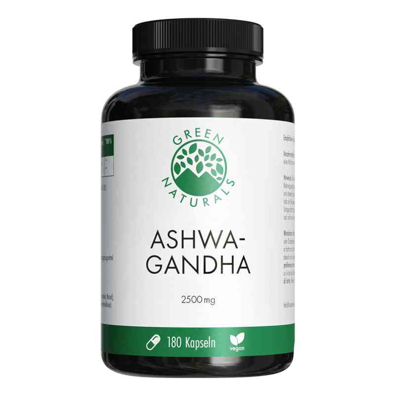 GREEN NATURALS Ashwagandha 2500mg Hochdosiert 180 stk von Heilpflanzenwohl GmbH PZN 18905440