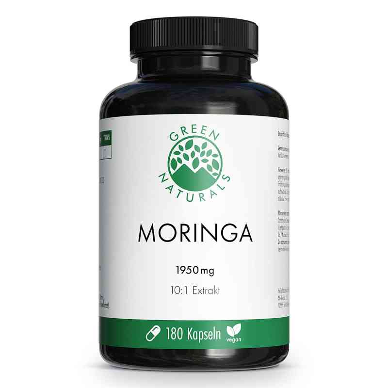 Green Naturals® Moringa 1.950 mg hochdosiert Kapseln vegan 180 stk von Heilpflanzenwohl GmbH PZN 19973923
