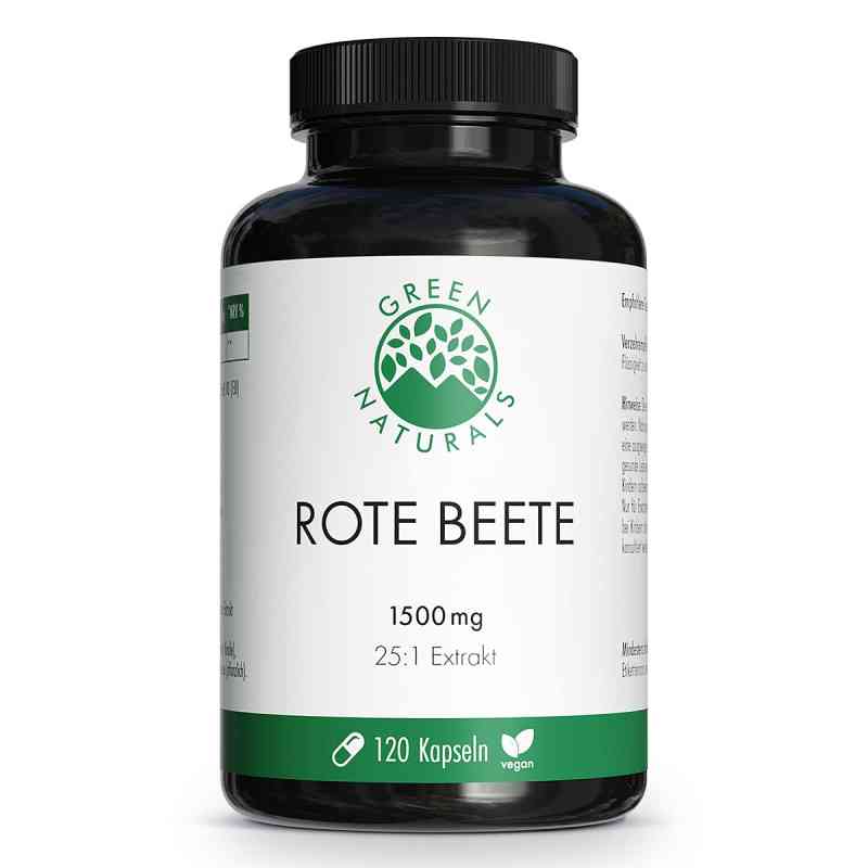 GREEN NATURALS® Rote Beete-Extrakt 1500 mg Kapseln vegan 120 stk von Heilpflanzenwohl GmbH PZN 20790719