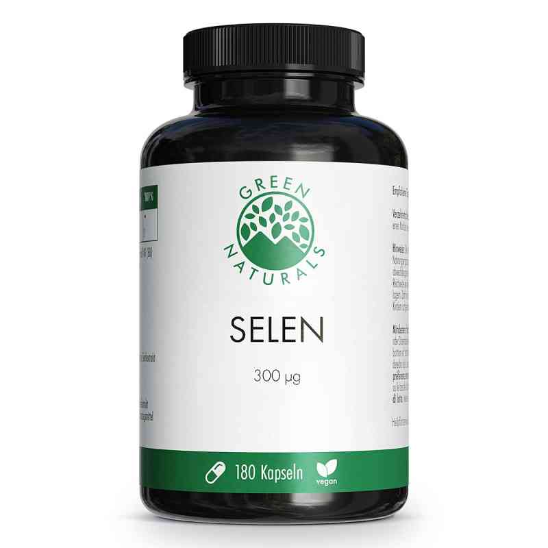 GREEN NATURALS Selen 300 µg rein pflanzlich Kapseln vegan 180 stk von Heilpflanzenwohl GmbH PZN 18905457