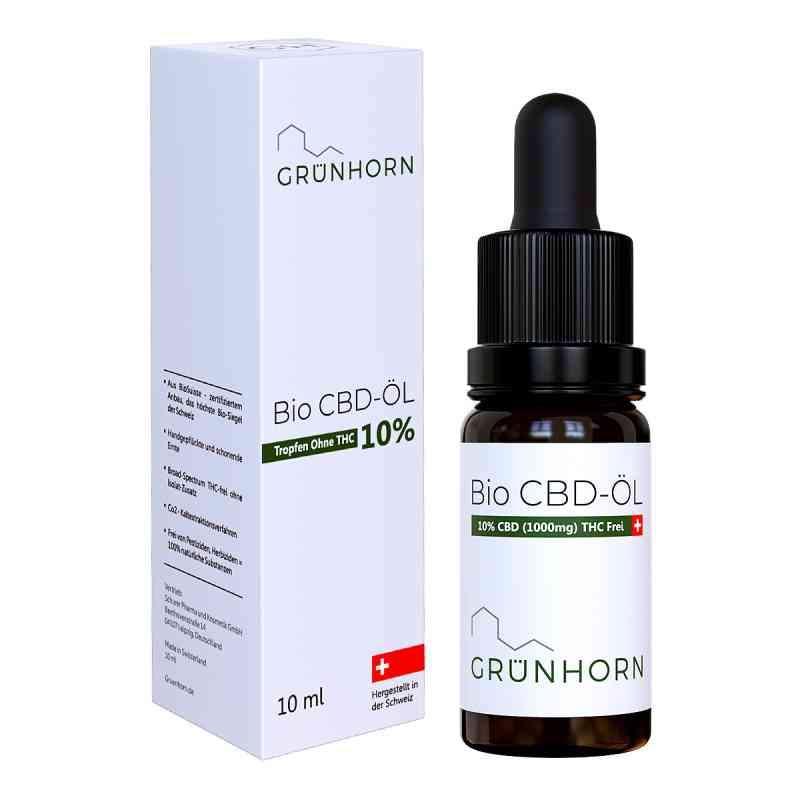 Grünhorn Bio Cbd-öl 10% 10 ml von Apologistics GmbH PZN 16528200