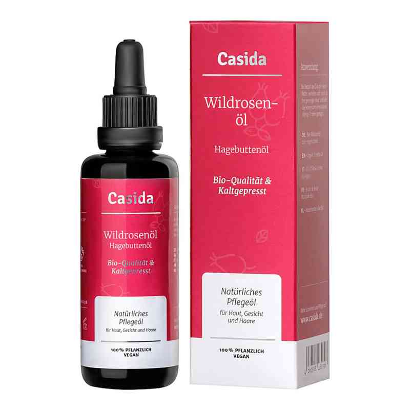 Hagebutten öl Wildrosenöl Bio kaltgepresst 50 ml von Casida GmbH PZN 16812378
