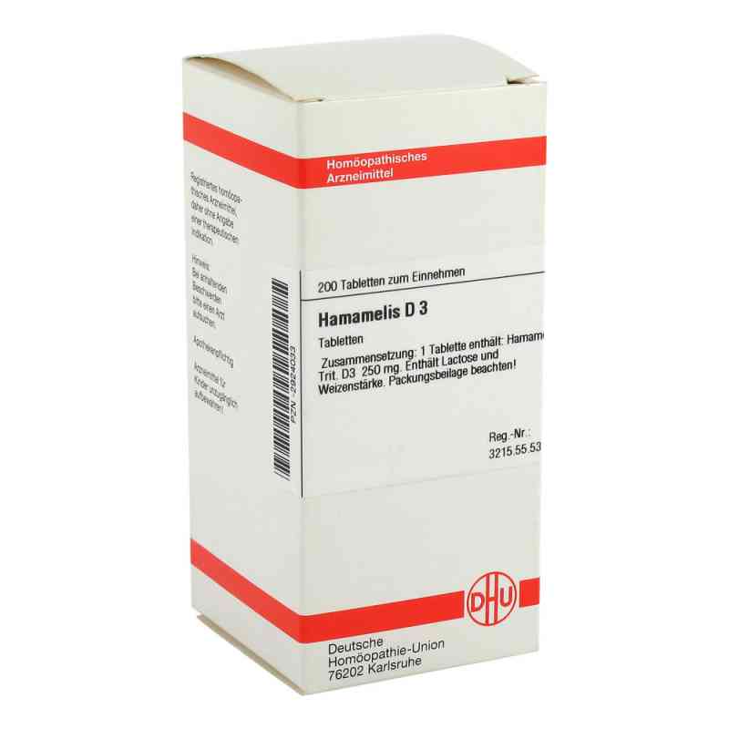 Hamamelis D3 Tabletten 200 stk von DHU-Arzneimittel GmbH & Co. KG PZN 02924033