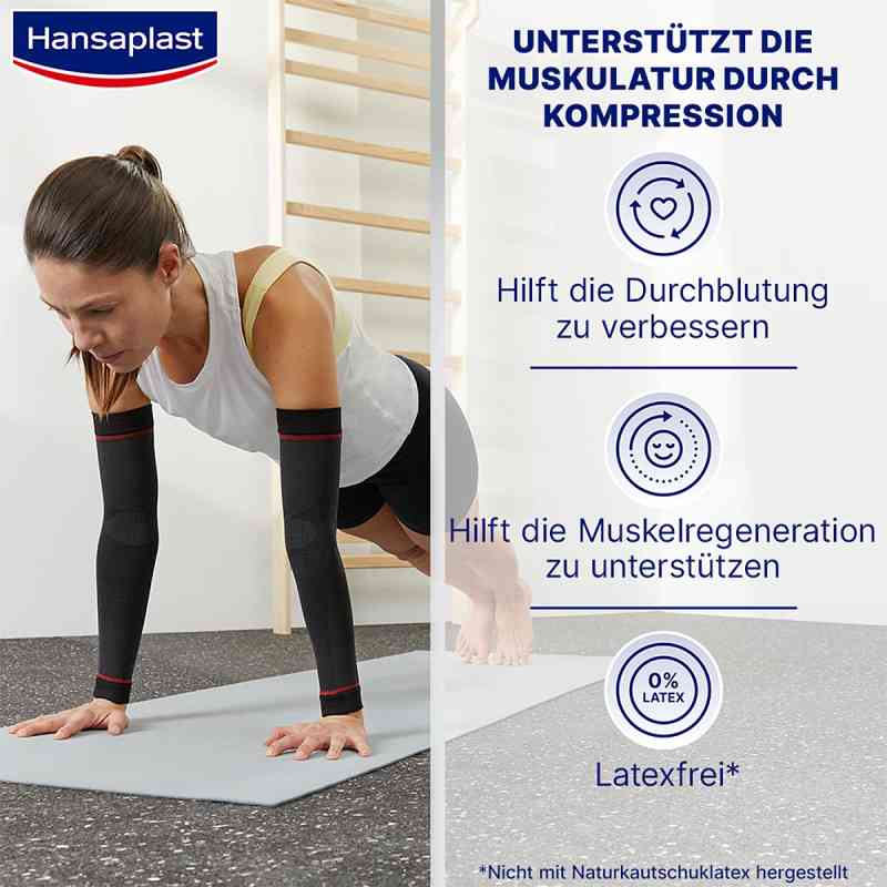 Hansaplast Sport Compression Wear Arm Sleeves Gr S/M 2 stk