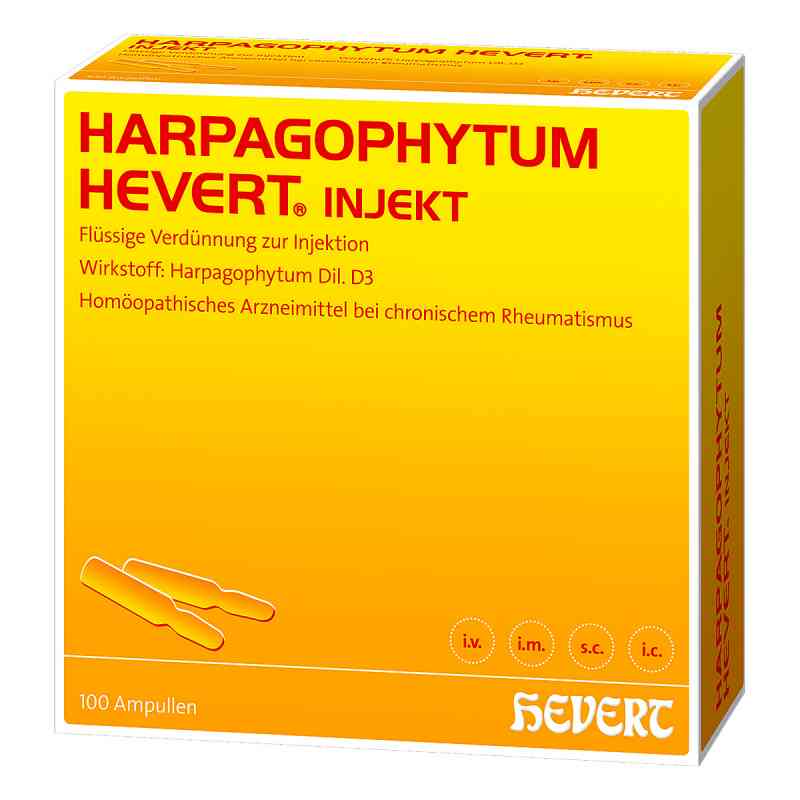 Harpagophytum Hevert injekt Ampullen 100 stk von Hevert-Arzneimittel GmbH & Co. K PZN 13702778