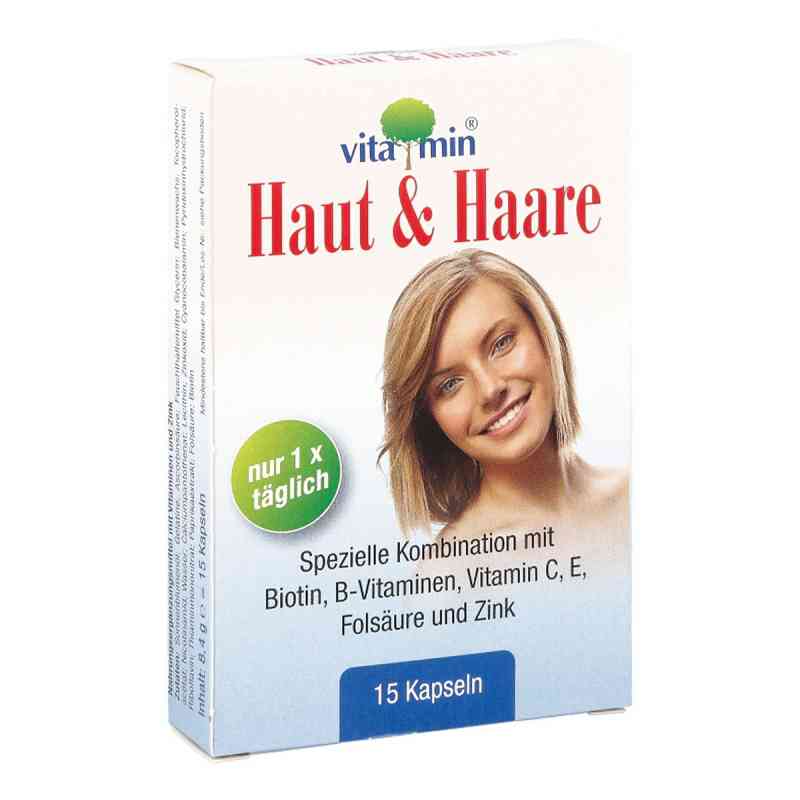Haut + Haare Vitamin Natur Pharma Kapseln 15 stk von Quiris Healthcare GmbH & Co. KG PZN 08900743