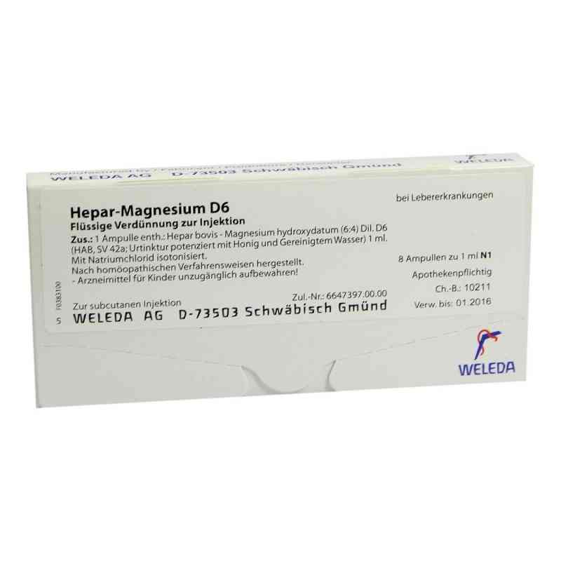 Hepar-magnesium D6 Ampullen 8X1 ml von WELEDA AG PZN 02594274