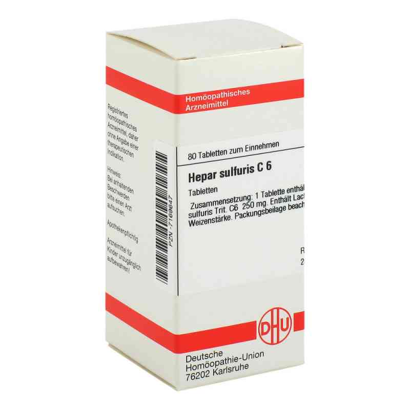 Hepar Sulfuris C6 Tabletten 80 stk von DHU-Arzneimittel GmbH & Co. KG PZN 07169647