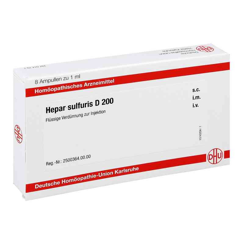Hepar Sulfuris D200 Ampullen 8X1 ml von DHU-Arzneimittel GmbH & Co. KG PZN 11706358