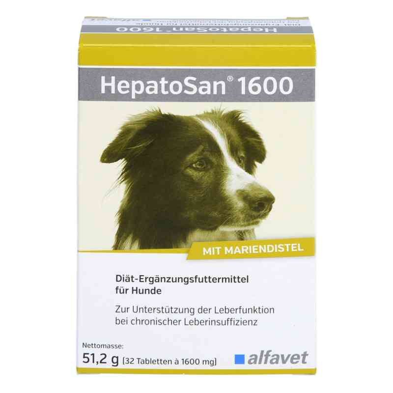 Hepatosan 1600 Ergänzungsfuttermittel für Hunde Tabletten 32 stk von alfavet Tierarzneimittel GmbH PZN 13501086