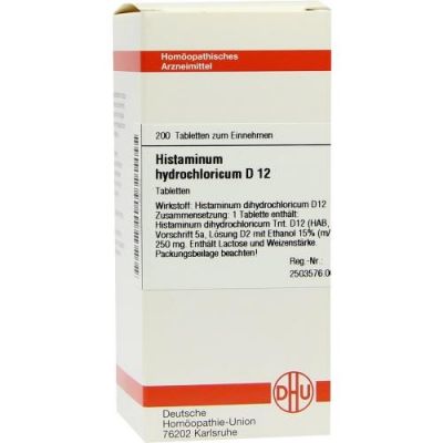 Histaminum Hydrochloricum D12 Tabletten 200 stk von DHU-Arzneimittel GmbH & Co. KG PZN 07169742