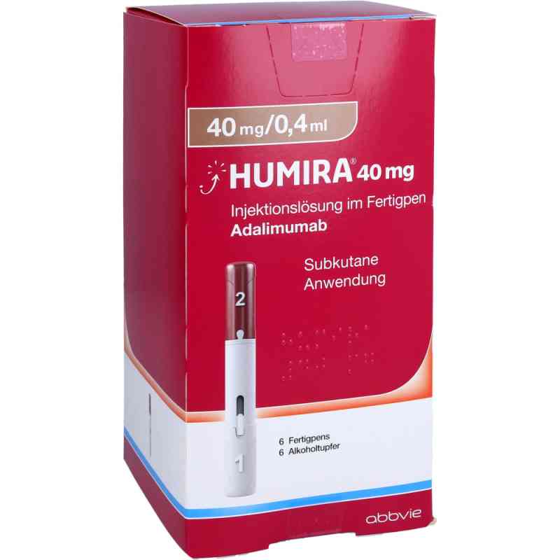 Humira 40 mg/0,4 ml Injektionslösung im Fertigpen 6 stk von AbbVie Deutschland GmbH & Co. KG PZN 11515279