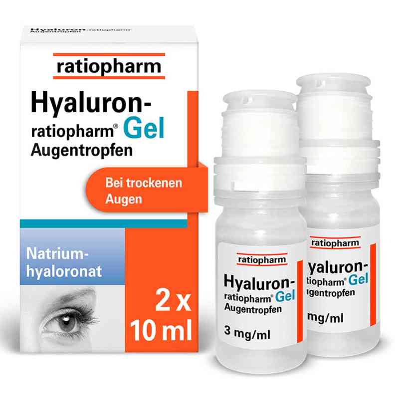 Hyaluron ratiopharm Gel Augentropfen 2X10 ml von ratiopharm GmbH PZN 16878437