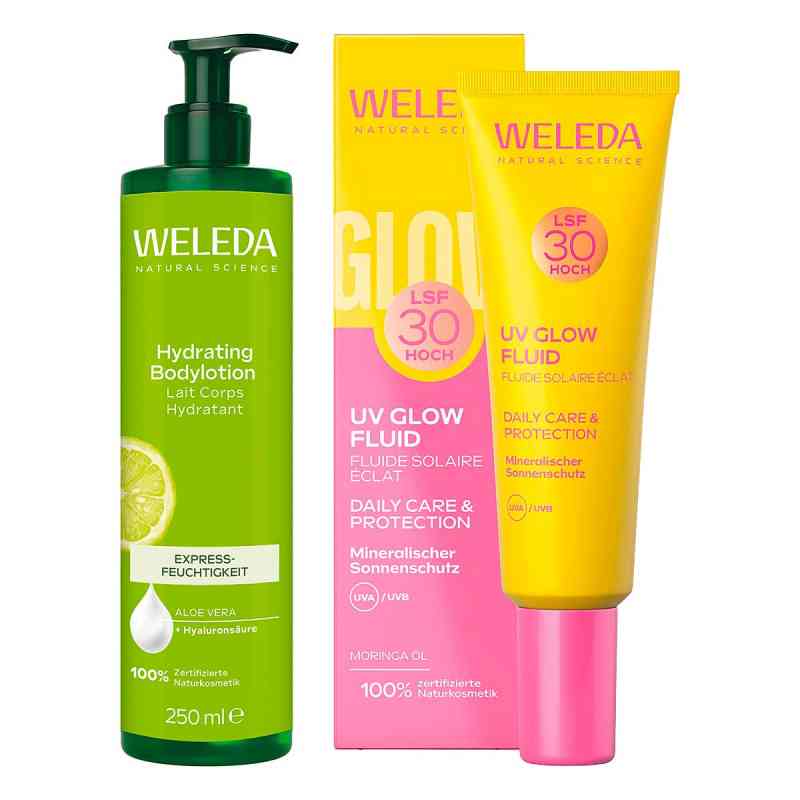 Hydrating Bodylotion & Uv Glow Fluid 1 Set von  PZN 08108645