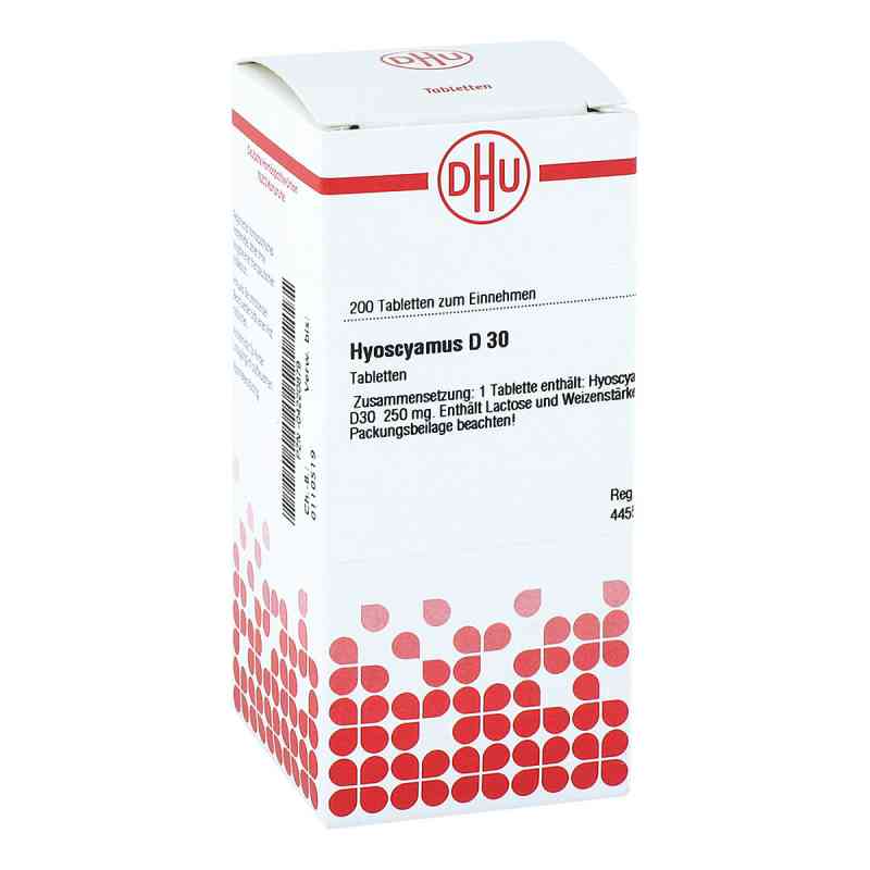 Hyoscyamus D30 Tabletten 200 stk von DHU-Arzneimittel GmbH & Co. KG PZN 04220879